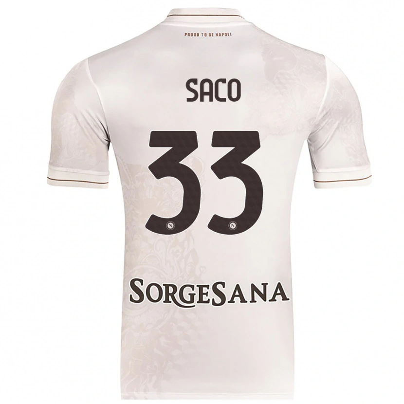 Danxen Men Coli Saco #33 Champagne Brown Away Jersey 2025/26 T-Shirt