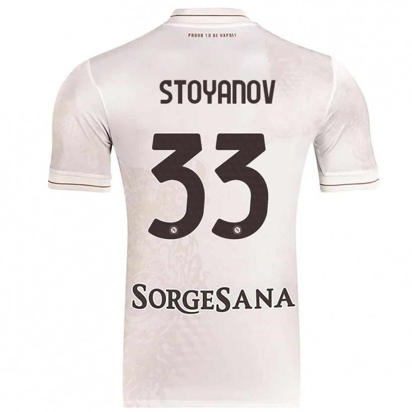 Danxen Men Steliyan Stoyanov #33 Champagne Brown Away Jersey 2025/26 T-Shirt