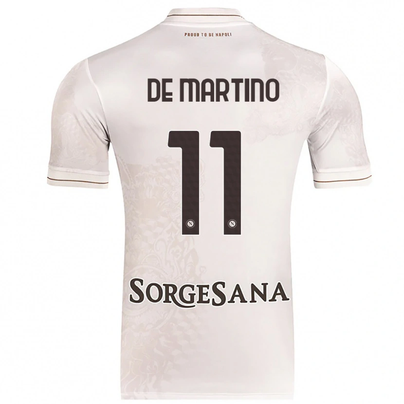 Danxen Men Giuseppe De Martino #11 Champagne Brown Away Jersey 2025/26 T-Shirt