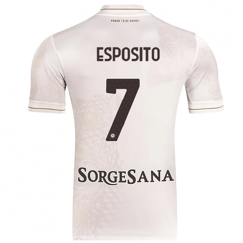 Danxen Men Luigi Esposito #7 Champagne Brown Away Jersey 2025/26 T-Shirt
