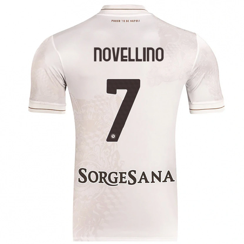 Danxen Men Debora Novellino #7 Champagne Brown Away Jersey 2025/26 T-Shirt