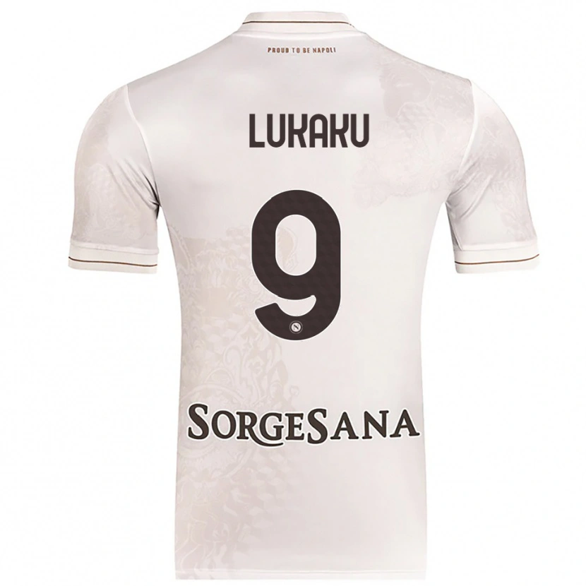Danxen Men Romelu Lukaku #9 Champagne Brown Away Jersey 2025/26 T-Shirt