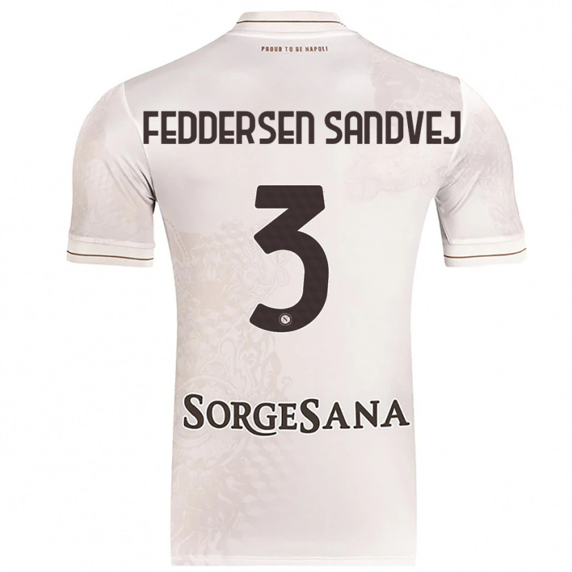 Danxen Men Cecilie Feddersen Sandvej #3 Champagne Brown Away Jersey 2025/26 T-Shirt