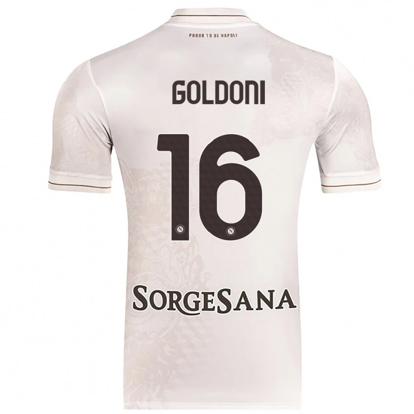 Danxen Men Eleonora Goldoni #16 Champagne Brown Away Jersey 2025/26 T-Shirt