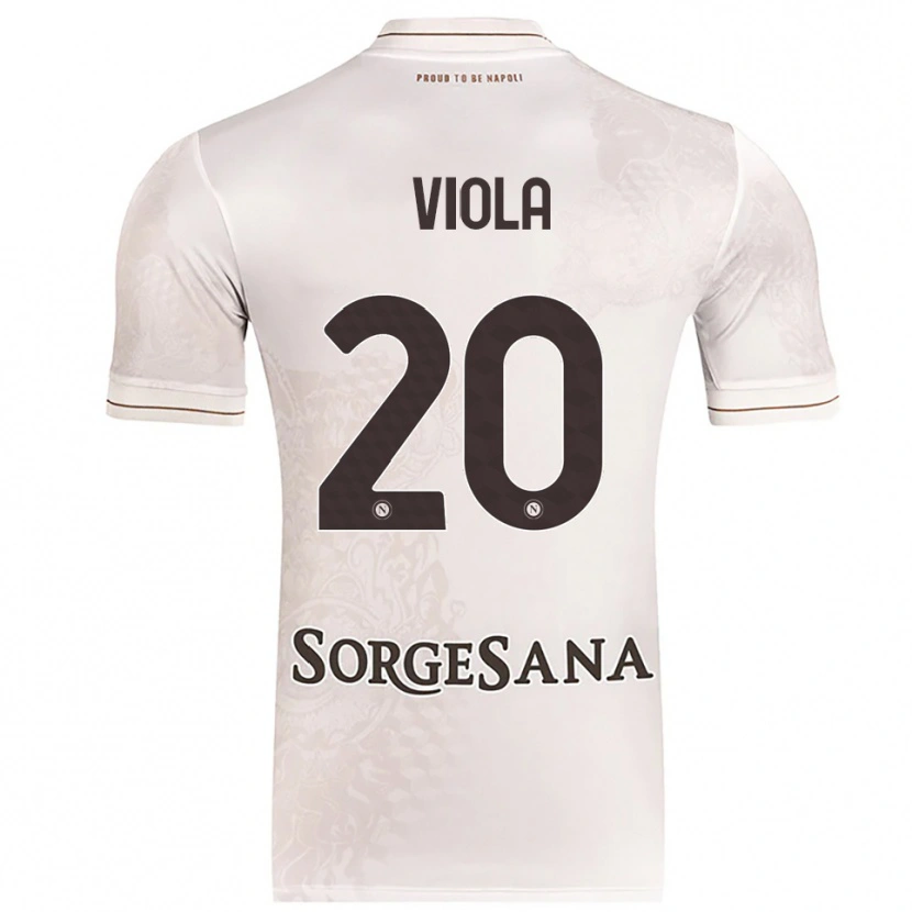 Danxen Men Nicola Viola #20 Champagne Brown Away Jersey 2025/26 T-Shirt