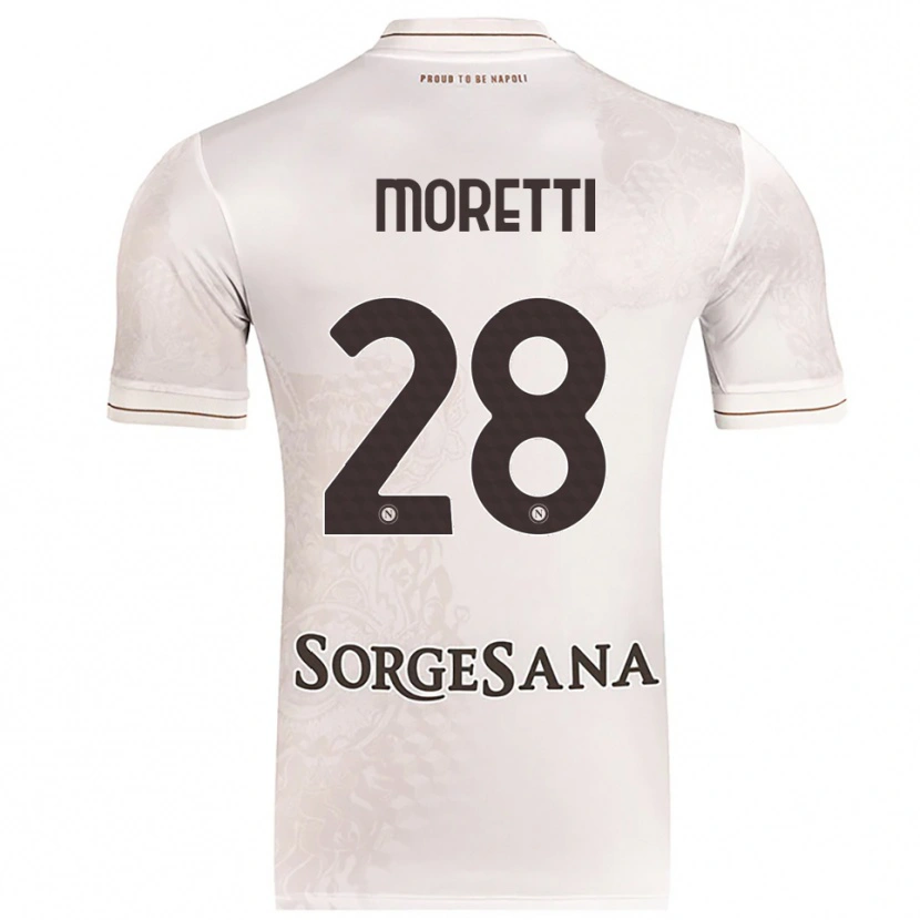 Danxen Men Ginevra Moretti #28 Champagne Brown Away Jersey 2025/26 T-Shirt