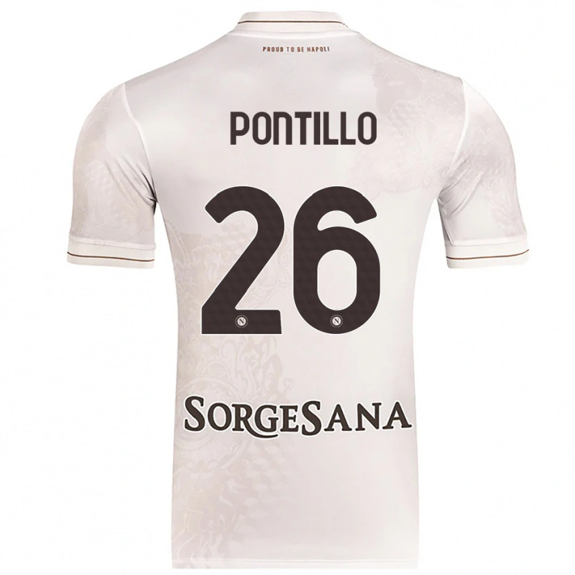 Danxen Men Pasquale Pontillo #26 Champagne Brown Away Jersey 2025/26 T-Shirt