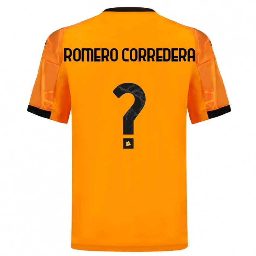 Danxen Men Miguel Romero Corredera #0 Orange Black Away Jersey 2025/26 T-Shirt