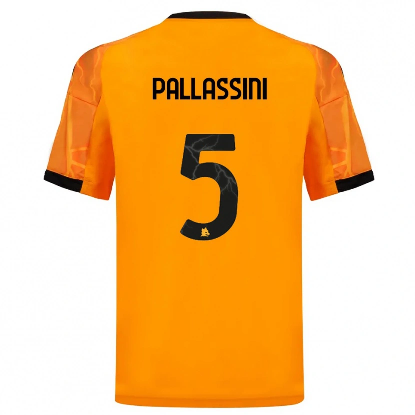 Danxen Men Luca Pallassini #5 Orange Black Away Jersey 2025/26 T-Shirt