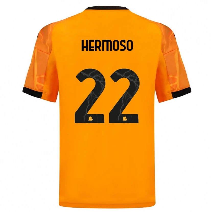 Danxen Men Mario Hermoso #22 Orange Black Away Jersey 2025/26 T-Shirt