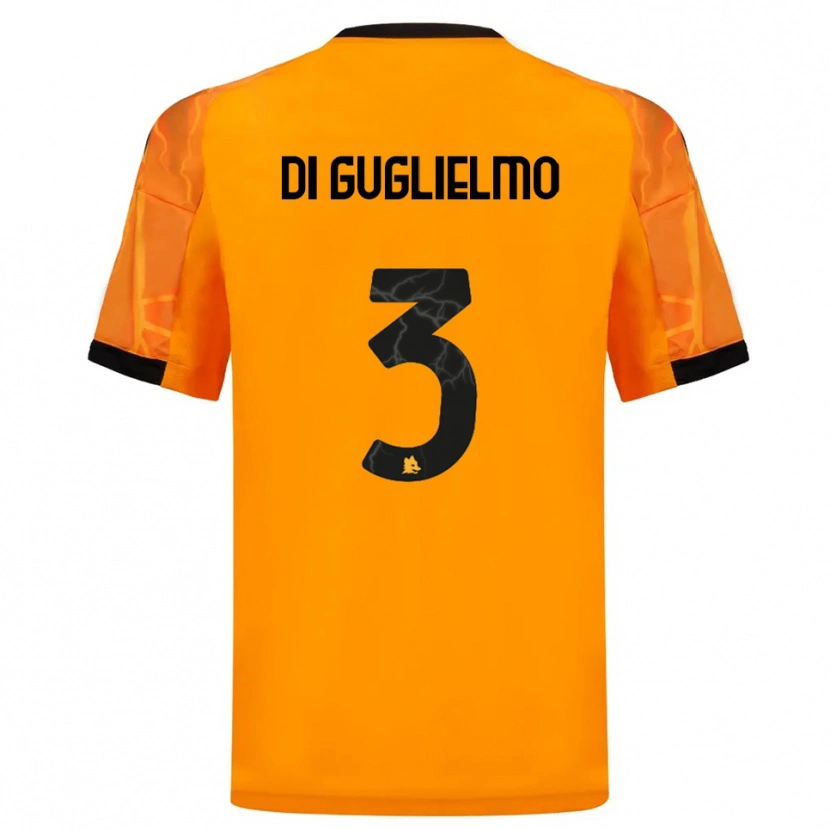 Danxen Men Lucia Di Guglielmo #3 Orange Black Away Jersey 2025/26 T-Shirt