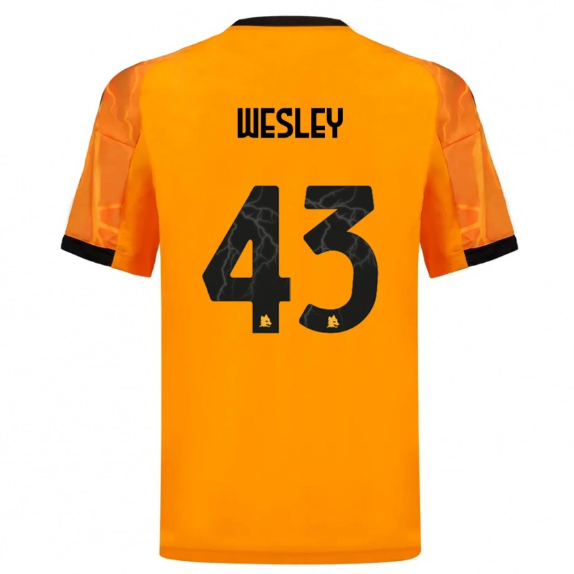 Danxen Men Wesley #43 Orange Black Away Jersey 2025/26 T-Shirt