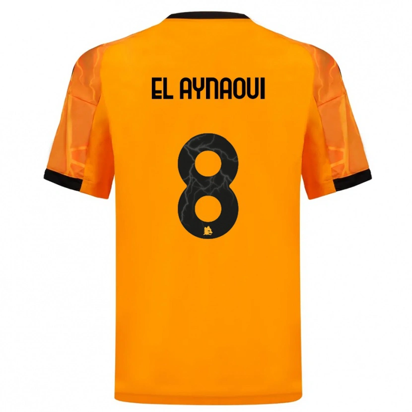 Danxen Men Neil El Aynaoui #8 Orange Black Away Jersey 2025/26 T-Shirt