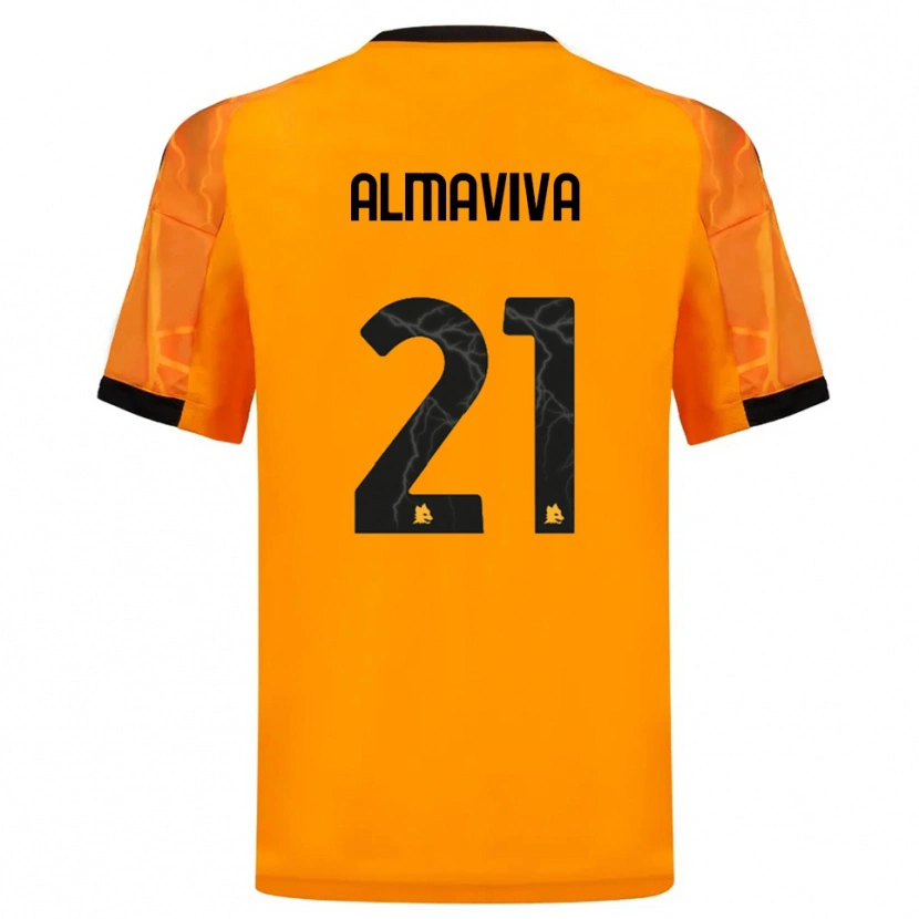 Danxen Men Mattia Almaviva #21 Orange Black Away Jersey 2025/26 T-Shirt