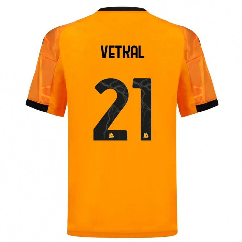 Danxen Men Martin Vetkal #21 Orange Black Away Jersey 2025/26 T-Shirt