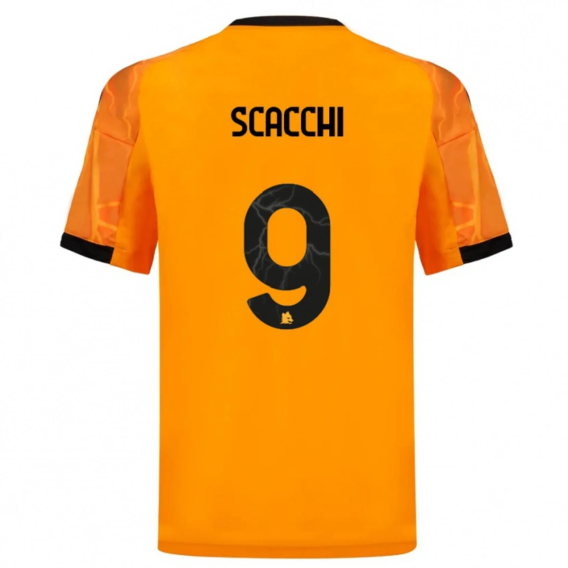 Danxen Men Manuel Scacchi #9 Orange Black Away Jersey 2025/26 T-Shirt