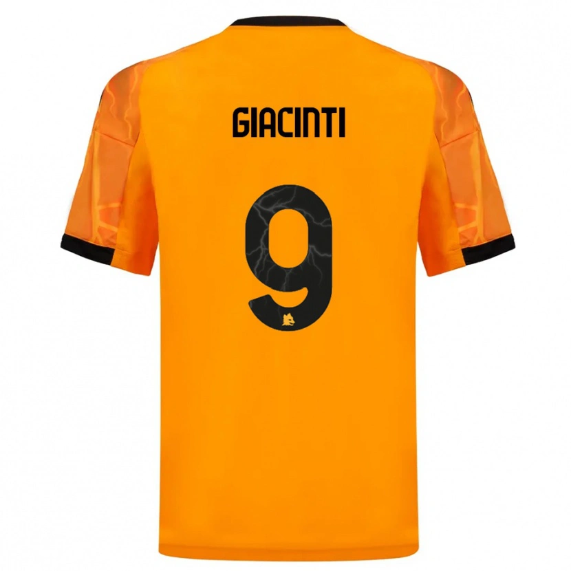 Danxen Men Valentina Giacinti #9 Orange Black Away Jersey 2025/26 T-Shirt
