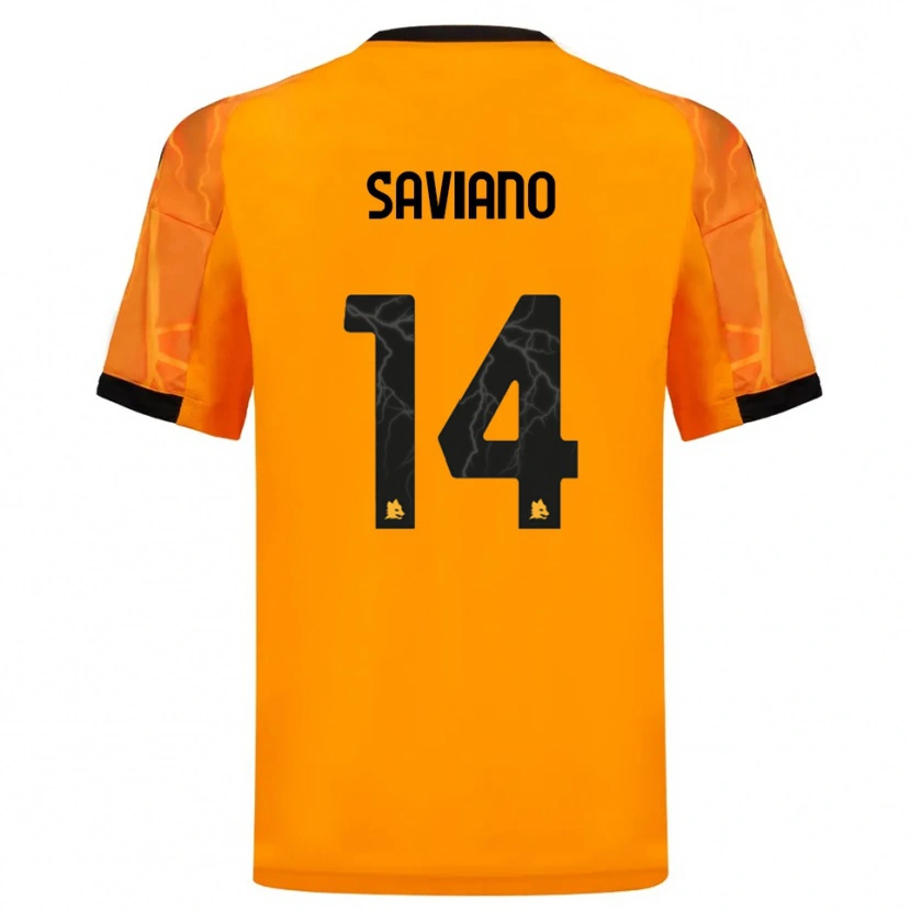 Danxen Men Giuseppe Saviano #14 Orange Black Away Jersey 2025/26 T-Shirt