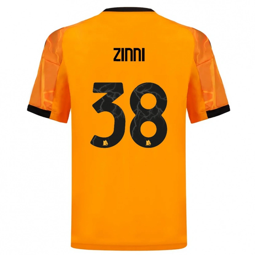 Danxen Men Raul Zinni #38 Orange Black Away Jersey 2025/26 T-Shirt