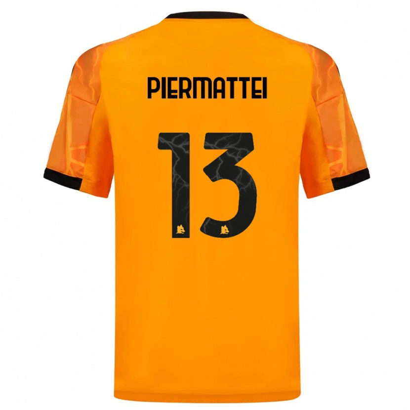 Danxen Men Federico Piermattei #13 Orange Black Away Jersey 2025/26 T-Shirt