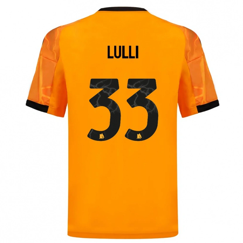 Danxen Men Emanuele Lulli #33 Orange Black Away Jersey 2025/26 T-Shirt