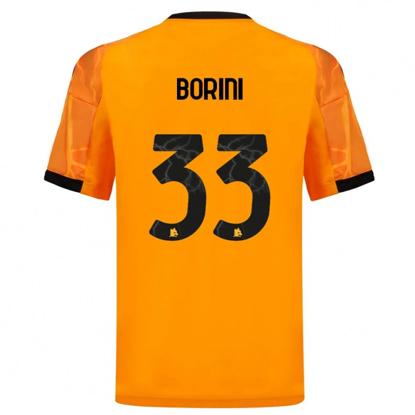 Danxen Men Joyce Borini #33 Orange Black Away Jersey 2025/26 T-Shirt