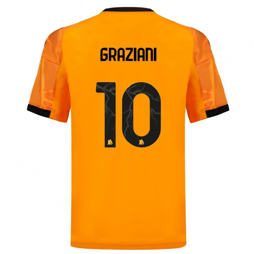 Danxen Men Leonardo Graziani #10 Orange Black Away Jersey 2025/26 T-Shirt