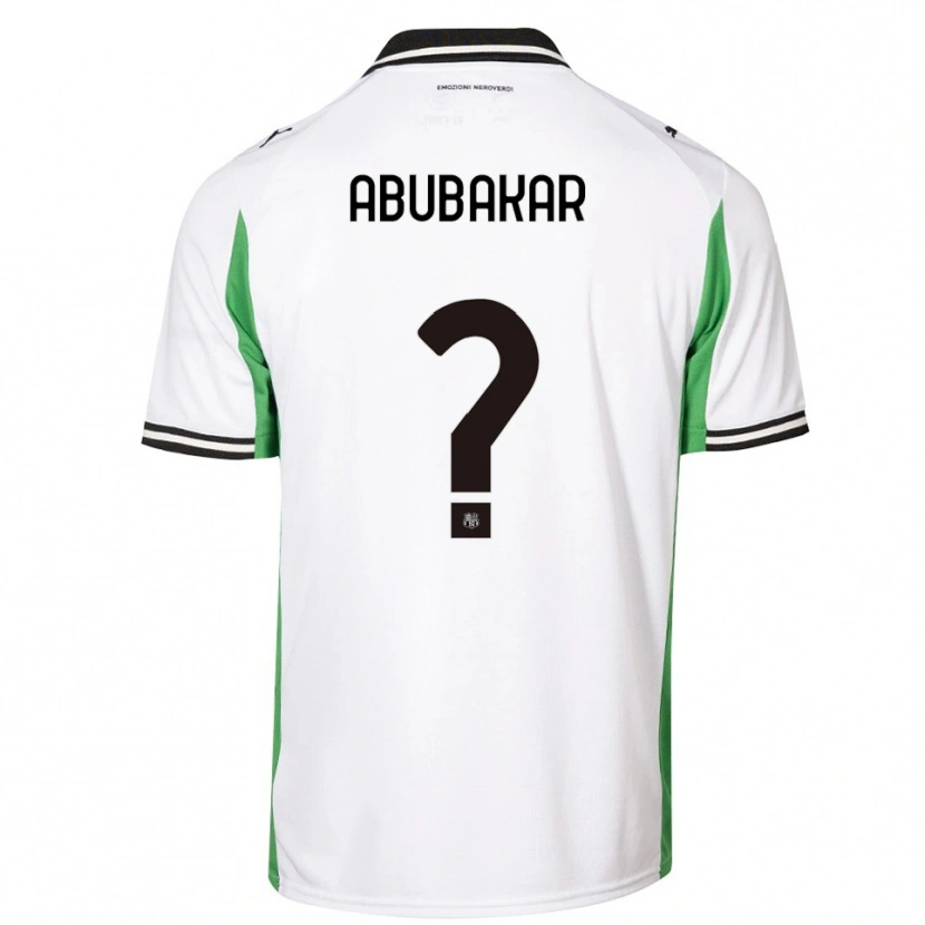 Danxen Men Salim Abubakar #0 White Green Black Away Jersey 2025/26 T-Shirt