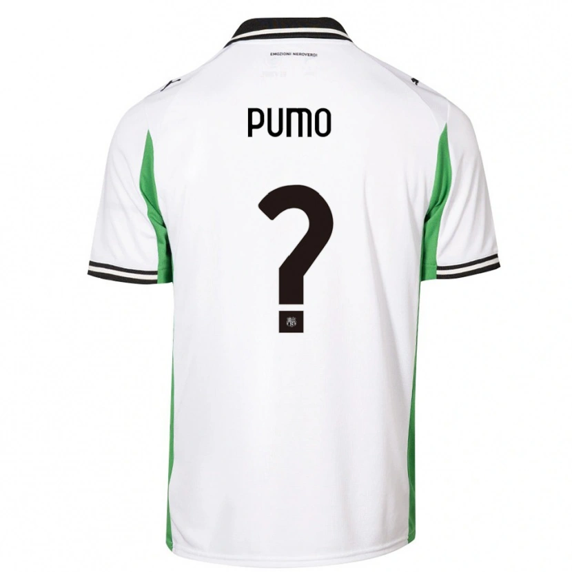 Danxen Men Samuele Pumo #0 White Green Black Away Jersey 2025/26 T-Shirt