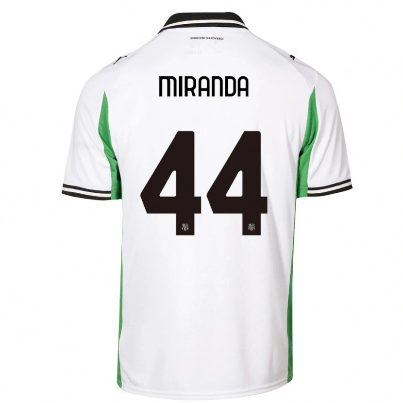 Danxen Men Kevin Miranda #44 White Green Black Away Jersey 2025/26 T-Shirt