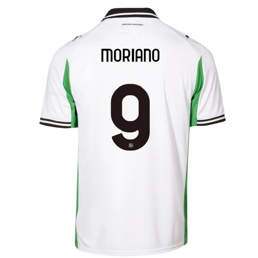 Danxen Men Andrea Moriano #9 White Green Black Away Jersey 2025/26 T-Shirt