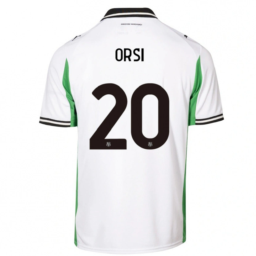 Danxen Men Benedetta Orsi #20 White Green Black Away Jersey 2025/26 T-Shirt