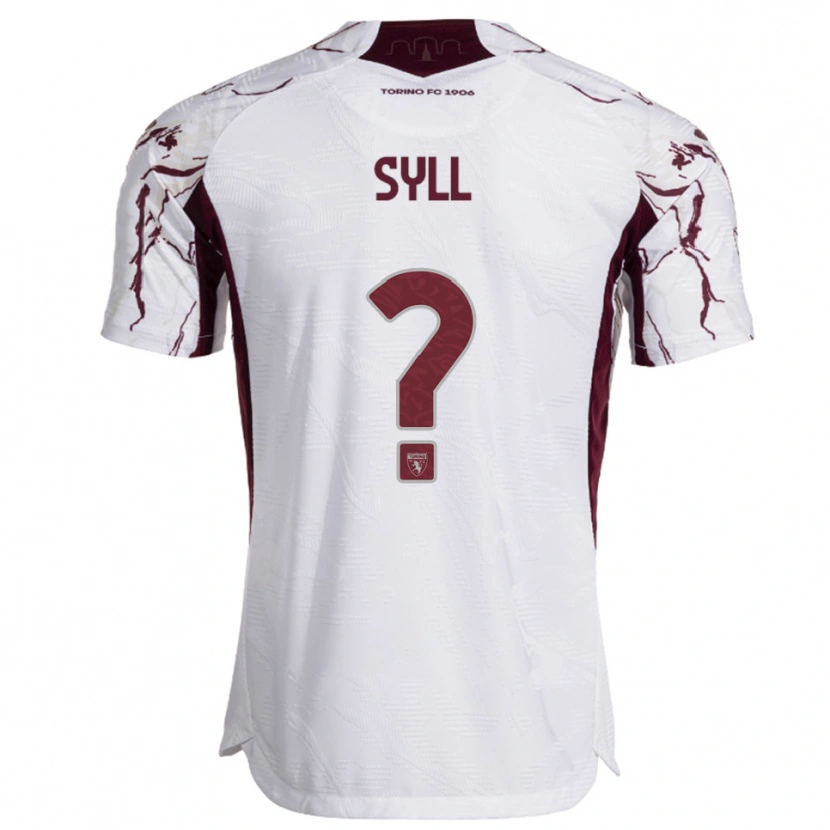 Danxen Men Omar Syll #0 White Burgundy Away Jersey 2025/26 T-Shirt