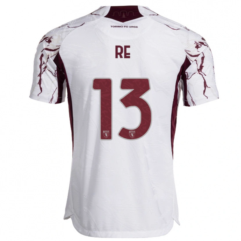 Danxen Men Martino Re #13 White Burgundy Away Jersey 2025/26 T-Shirt