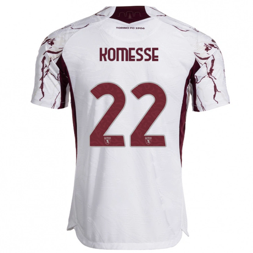Danxen Men Josias Sabone #22 White Burgundy Away Jersey 2025/26 T-Shirt