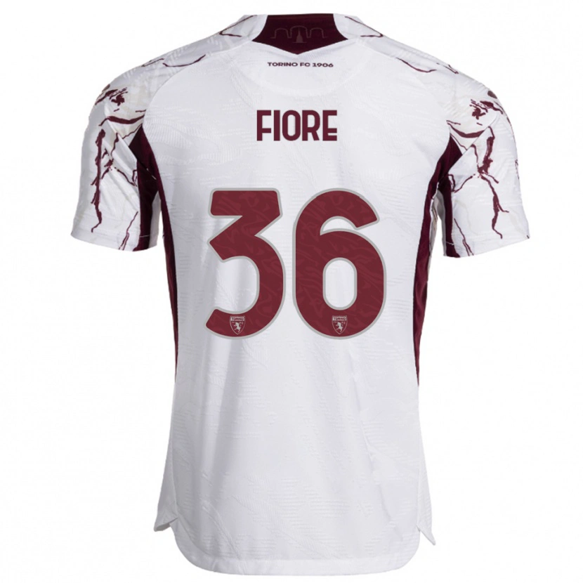 Danxen Men Jean Fiore #36 White Burgundy Away Jersey 2025/26 T-Shirt