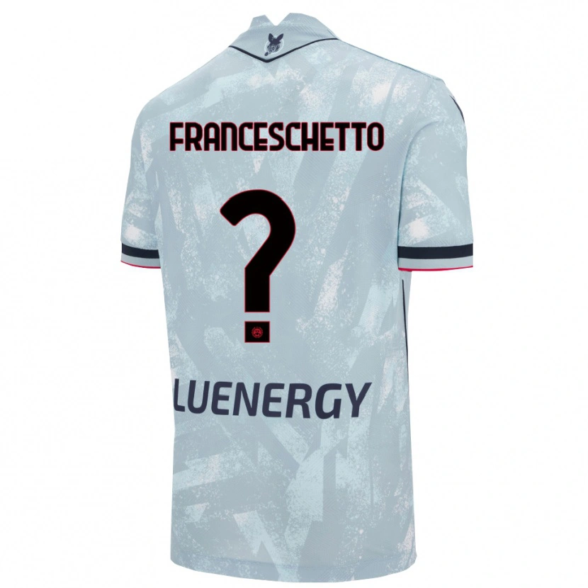 Danxen Men Mattia Franceschetto #0 Light Blue Black Away Jersey 2025/26 T-Shirt
