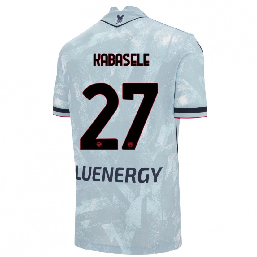 Danxen Men Christian Kabasele #27 Light Blue Black Away Jersey 2025/26 T-Shirt