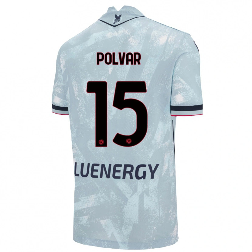Danxen Men Francesco Polvar #15 Light Blue Black Away Jersey 2025/26 T-Shirt