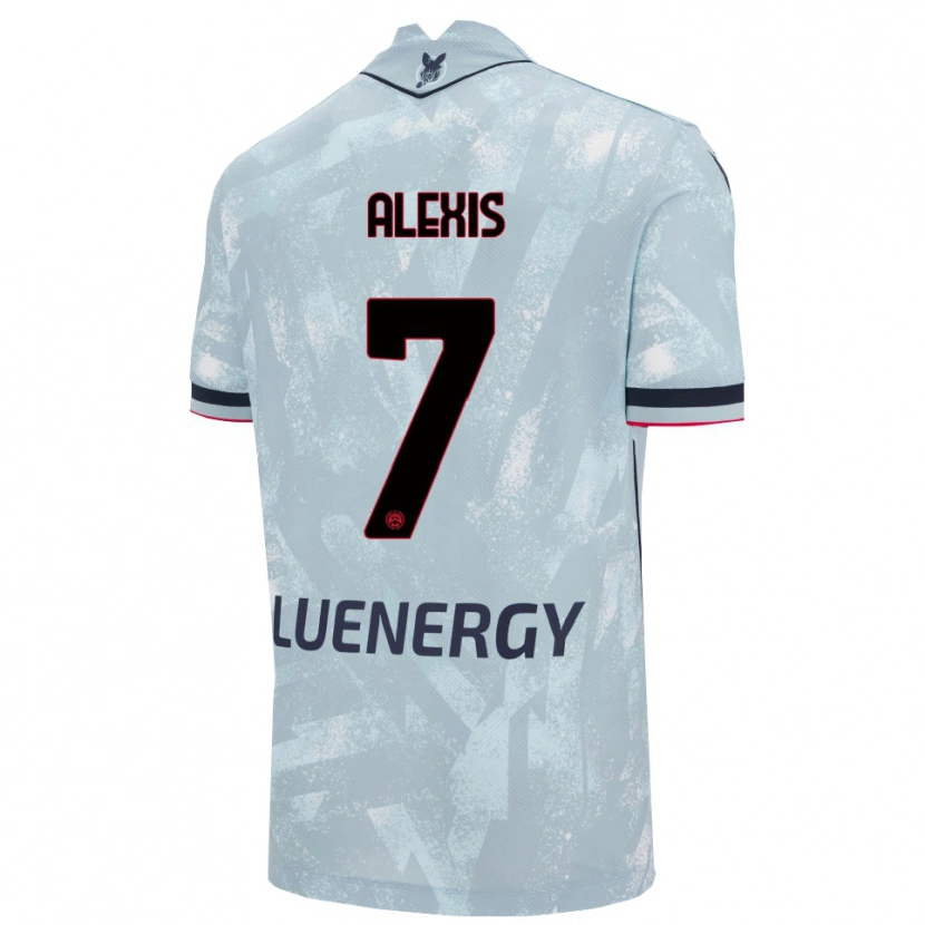 Danxen Men Alexis Sánchez #7 Light Blue Black Away Jersey 2025/26 T-Shirt