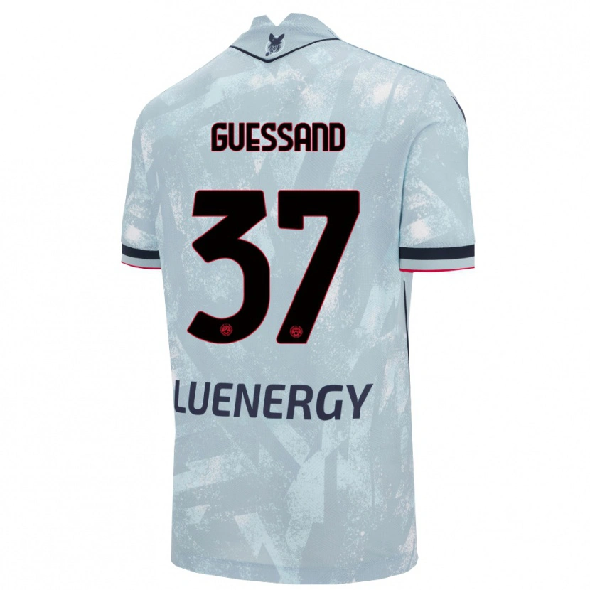 Danxen Men Axel Guessand #37 Light Blue Black Away Jersey 2025/26 T-Shirt