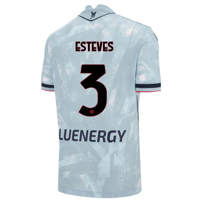 Danxen Men Goncalo Esteves #3 Light Blue Black Away Jersey 2025/26 T-Shirt