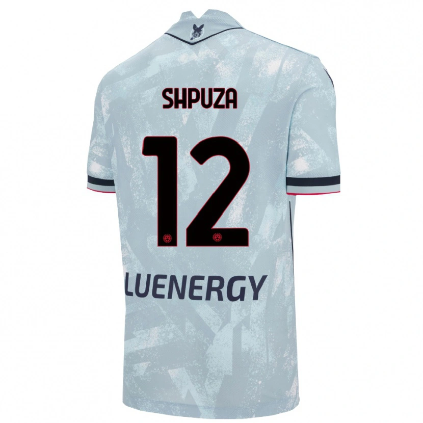 Danxen Men Kleo Shpuza #12 Light Blue Black Away Jersey 2025/26 T-Shirt