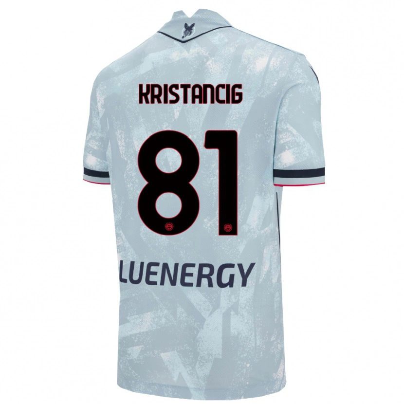 Danxen Men Luca Kristancig #81 Light Blue Black Away Jersey 2025/26 T-Shirt