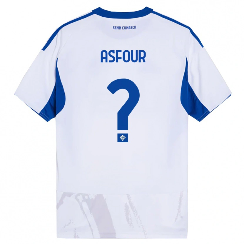 Danxen Men Adam Asfour #0 White Blue Away Jersey 2025/26 T-Shirt