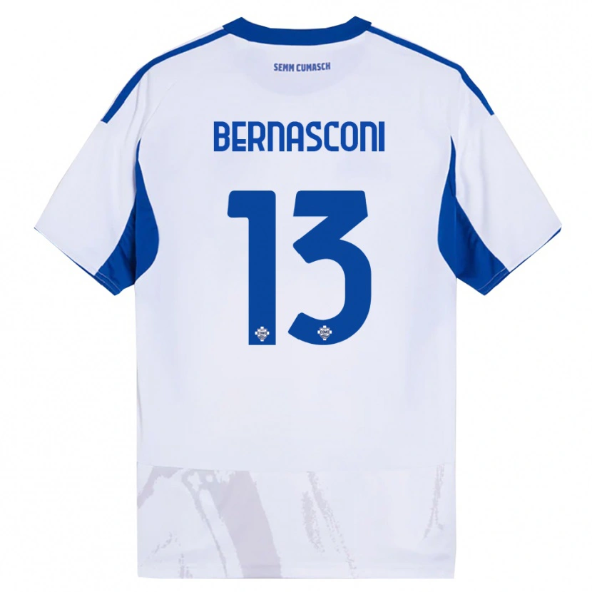 Danxen Men Enea Bernasconi #13 White Blue Away Jersey 2025/26 T-Shirt