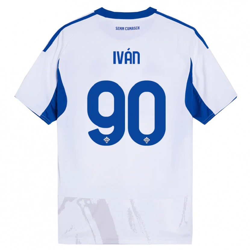 Danxen Men Iván Azón #90 White Blue Away Jersey 2025/26 T-Shirt
