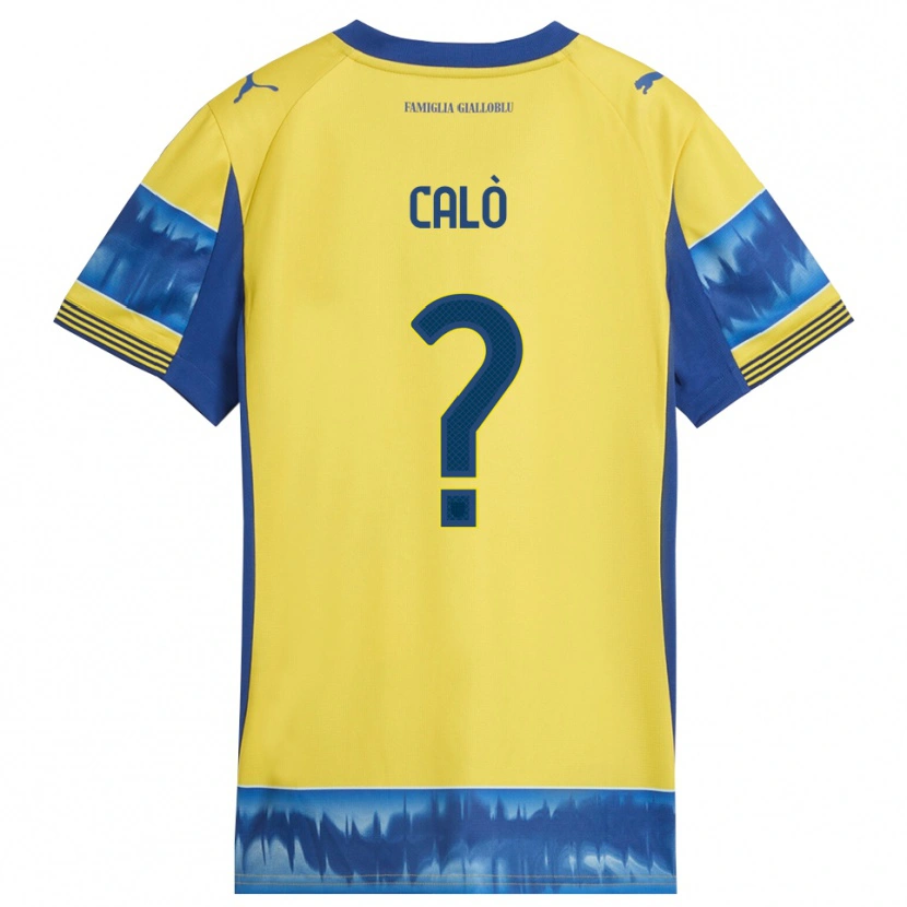 Danxen Men Simone Calò #0 Yellow Blue Away Jersey 2025/26 T-Shirt