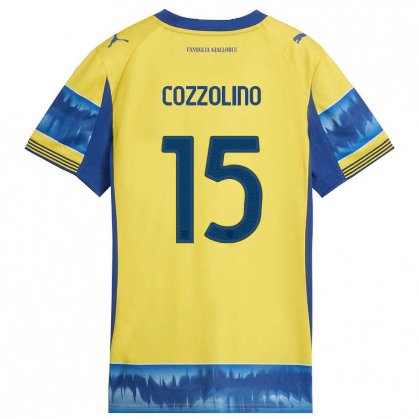 Danxen Men Christian Cozzolino #15 Yellow Blue Away Jersey 2025/26 T-Shirt