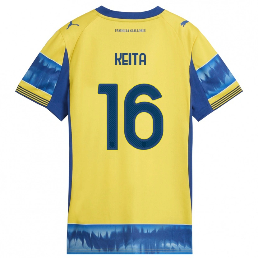 Danxen Men Mandela Keita #16 Yellow Blue Away Jersey 2025/26 T-Shirt